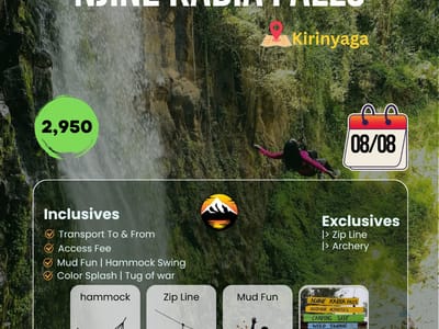Fly & Swim at Njine Kabia Boot camp
