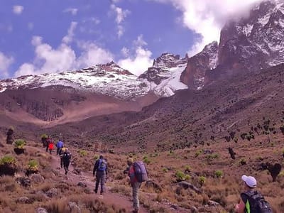 Mt Kenya Point Lenana - Sirimon Route
